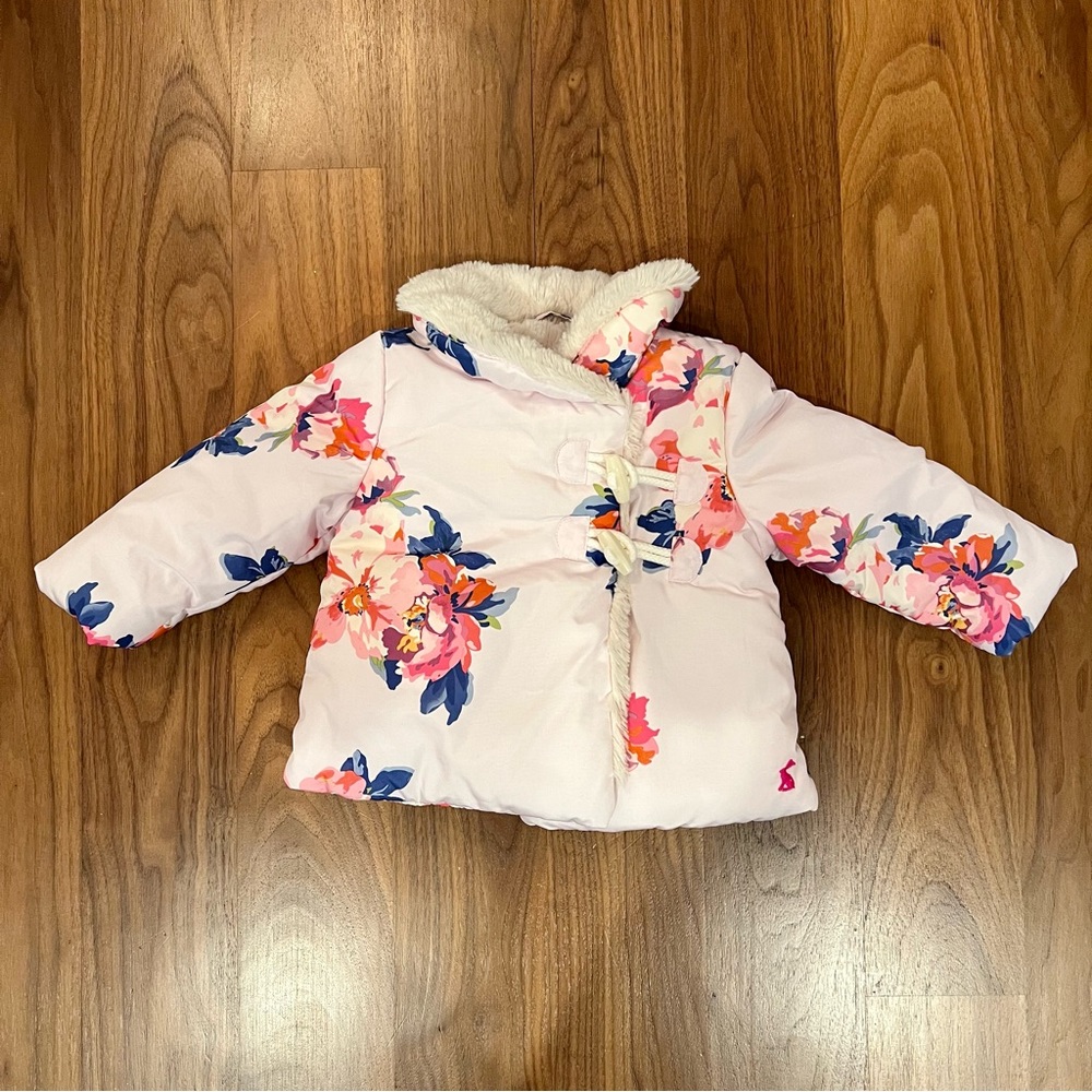 Joules Baby Girl Floral Coat (3-6 Months)
